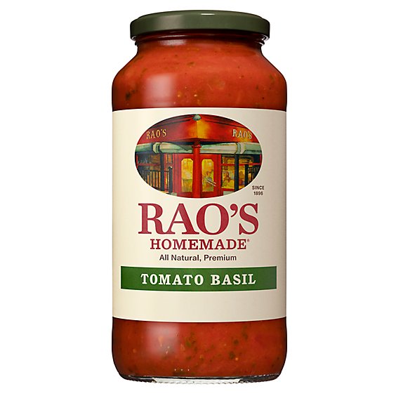 Raos Homemade Sauce Marinara with Fresh Basil Tomato Basil Jar - 24 Oz
