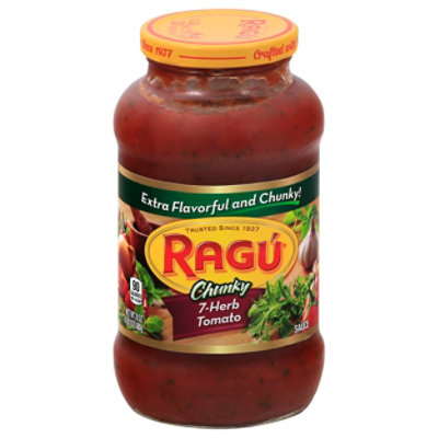 RAGU Chunky Pasta Sauce 7-Herb Tomato Jar - 24 Oz - tomthumb