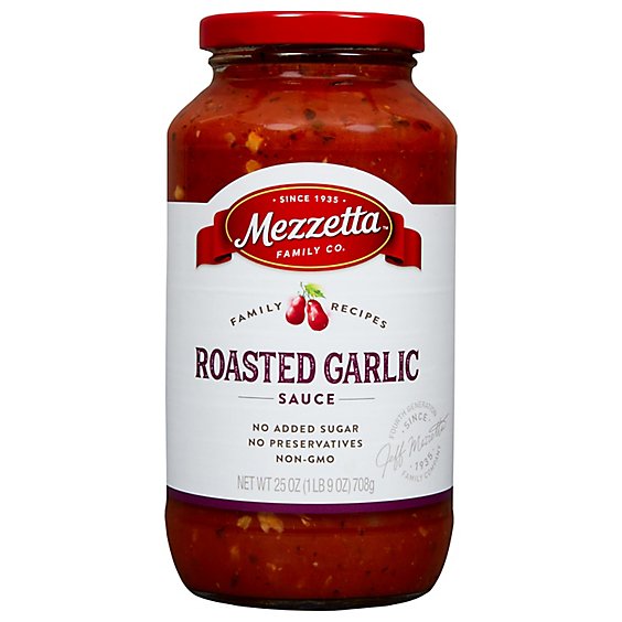 Mezzetta Napa Valley Homemade Sauce Roasted Garlic & Caramelized Onions Jar - 25 Oz