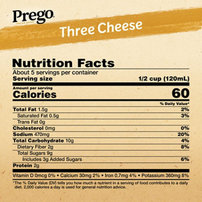 Prego Three Cheese Pasta Sauce - 24 Oz - Image 4