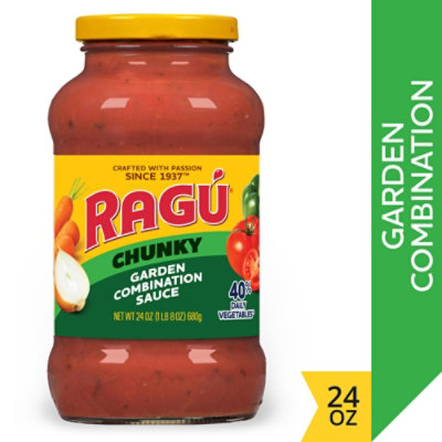 Ragu Chunky Garden Combination Pasta Sauce - 24 Oz - Image 1