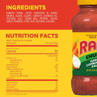Ragu Chunky Garden Combination Pasta Sauce - 24 Oz - Image 5