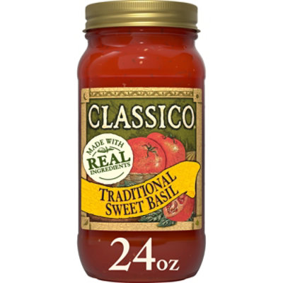 Classico Traditional Sweet Basil Pasta Sauce Jar - 24 Oz - Image 1