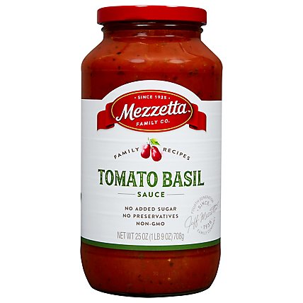 Mezzetta Napa Valley Bistro Pasta Sauce Tomato Basil Jar - 25 Oz - Image 3