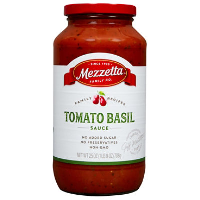 Mezzetta Napa Valley Bistro Pasta Sauce Tomato Basil Jar - 25 Oz