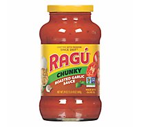 RAGU Chunky Pasta Sauce Roasted Garlic Jar - 24 Oz