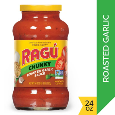 RAGU Chunky Pasta Sauce Roasted Garlic Jar - 24 Oz - Jewel-Osco