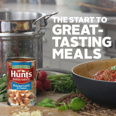 Hunt's Pasta Sauce with Roasted Garlic & Onion - 24 Oz - Image 2