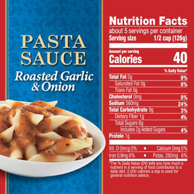 Hunt's Pasta Sauce with Roasted Garlic & Onion - 24 Oz - Image 4