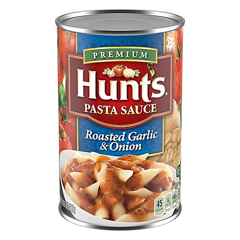 Hunts Pasta Sauce Roasted Garlic & Onion Can - 24 Oz
