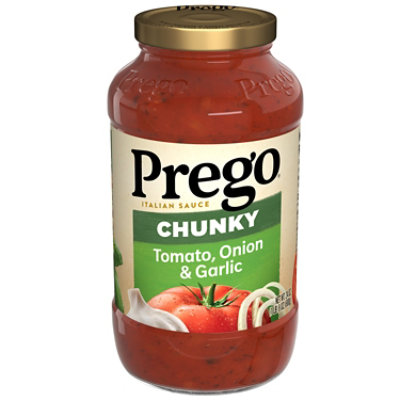 Prego Chunky Tomato - Onion and Garlic Pasta Sauce - 24 Oz - Image 1