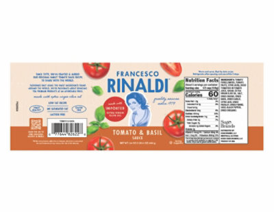 Francesco Rinaldi Pasta Sauce Chunky Tomato & Basil Jar - 24 Oz - Image 4