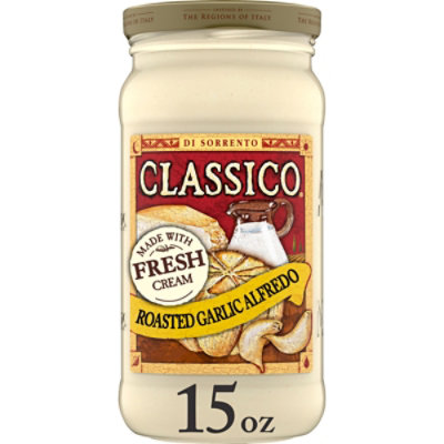 Classico Roasted Garlic Alfredo Pasta Sauce Jar - 15 Oz - Image 1