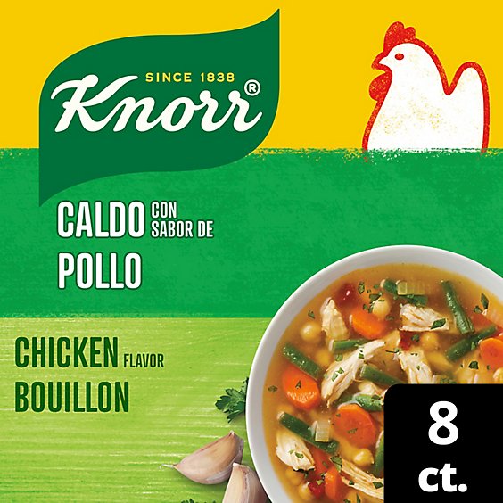 Knorr Cubes Bouillon Chicken Box 8 Count - 3.1 Oz