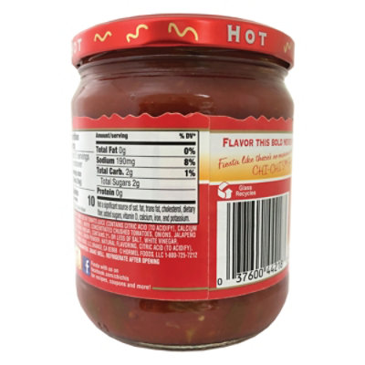 Chi-Chis Salsa Fiesta Hot Jar - 15.5 Oz - Image 6