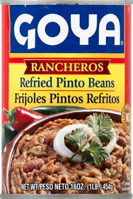 Goya Beans Refried Pinto Rancheros Can - 16 Oz - Image 2