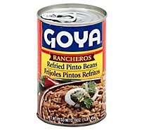 Goya Beans Refried Pinto Rancheros Can - 16 Oz