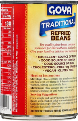 Goya Beans Pinto Refried Traditional - 16 Oz - Image 5
