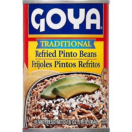 Goya Beans Pinto Refried Traditional - 16 Oz - Image 2