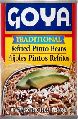 Goya Beans Pinto Refried Traditional - 16 Oz - Image 2