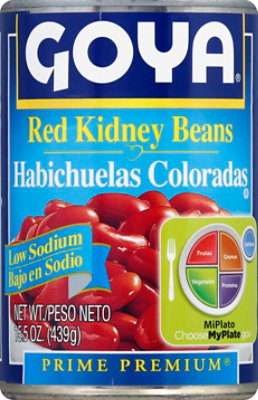 Goya Prime Premium Beans Kidney Red Low Sodium Can - 15.5 Oz - Image 2