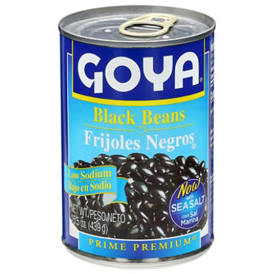 Goya Prime Premium Beans Black Low Sodium Can - 15.5 Oz - Image 2