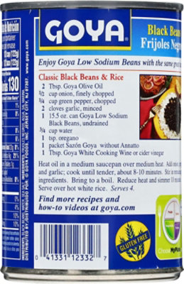 Goya Prime Premium Beans Black Low Sodium Can - 15.5 Oz - Image 5