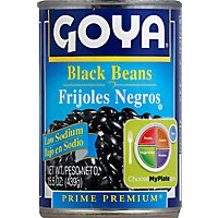 Goya Prime Premium Beans Black Low Sodium Can - 15.5 Oz - Image 2