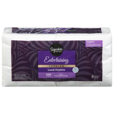 Signature SELECT Napkins 2 Ply Premium All Occasion - 200 Count