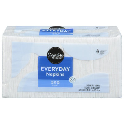 Signature SELECT Napkins 1 Ply Everyday Wrapper - 500 Count