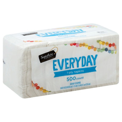 Signature SELECT Napkins 1 Ply Everyday Wrapper - 500 Count