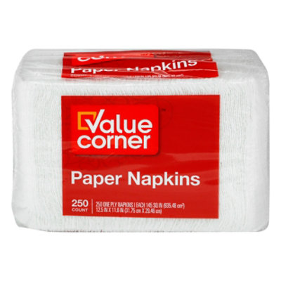 Value Corner Napkins One Ply - 250 Count - Image 3