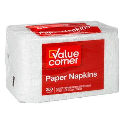 Value Corner Napkins 1-Ply Wrapper - 200 Count