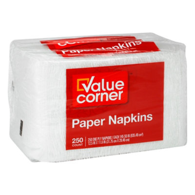 Value Corner Napkins One Ply - 250 Count - Image 1