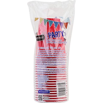 Signature SELECT Cups Plastic Party Red 18 Ounces - 20 Count - Image 4