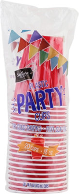 Signature SELECT Cups Plastic Party Red 18 Ounces - 20 Count - Image 2