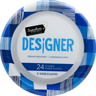 Signature SELECT Designer 10 Inch Plates - 24 Count - Image 2