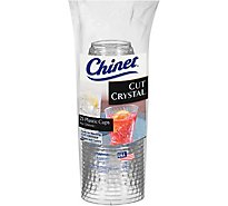 Chinet Cups Plastic 9 Ounce Cut Crystal Bag - 25 Count