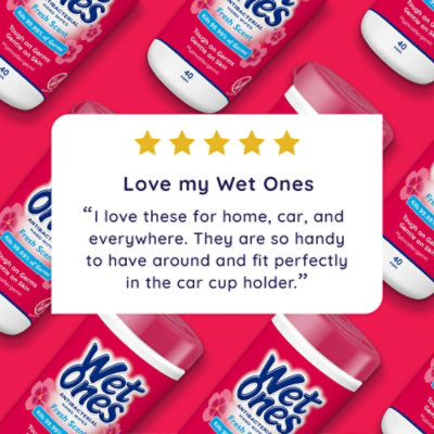 Wet Ones Fresh Scent Antibacterial Hand Wipes Canister - 40 Count - Image 5