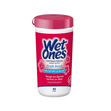 Wet Ones Antibacterial Fresh Scent Hand Wipes - 40 Count - Image 1