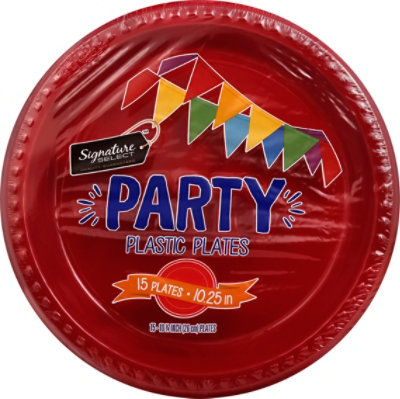 Signature SELECT Plates Plastic Party 10.25 Inch - 15 Count - Image 2