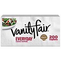 Vanity Fair Everyday Casual Napkins White Paper 2 Ply - 200 Count - Image 3