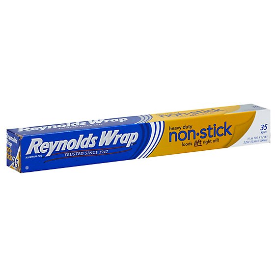 Reynolds Wraps Aluminum Foil Heavy Duty Non-Stick 35 Sq. Ft