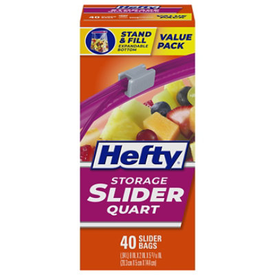 Hefty Storage Slider Bags Quart - 40 Count - Image 3