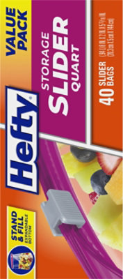 Hefty Storage Slider Bags Quart - 40 Count - Image 4