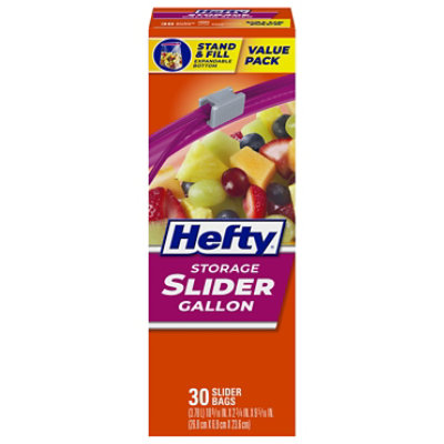 Hefty Storage Slider Bags Gallon - 30 Count - Image 3