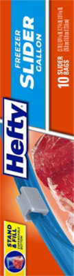 Hefty Storage Bags One Zip Slider Freezer Gallon - 10 Count - Image 4