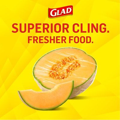 Glad Cling ‘N Seal Plastic Food Wrap 200 Square Foot Roll - Each - Image 3