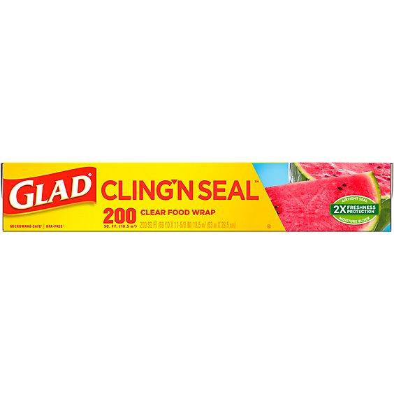 Glad Cling Plastic Food Wrap 200 Square Foot Roll - Each - Randalls