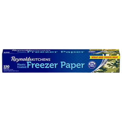 Reynolds Kitchens Freezer Paper Plastic Coated 150 Square Feet - Each ...